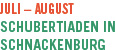 Juli-August Schubertiaden in Schnackenburg